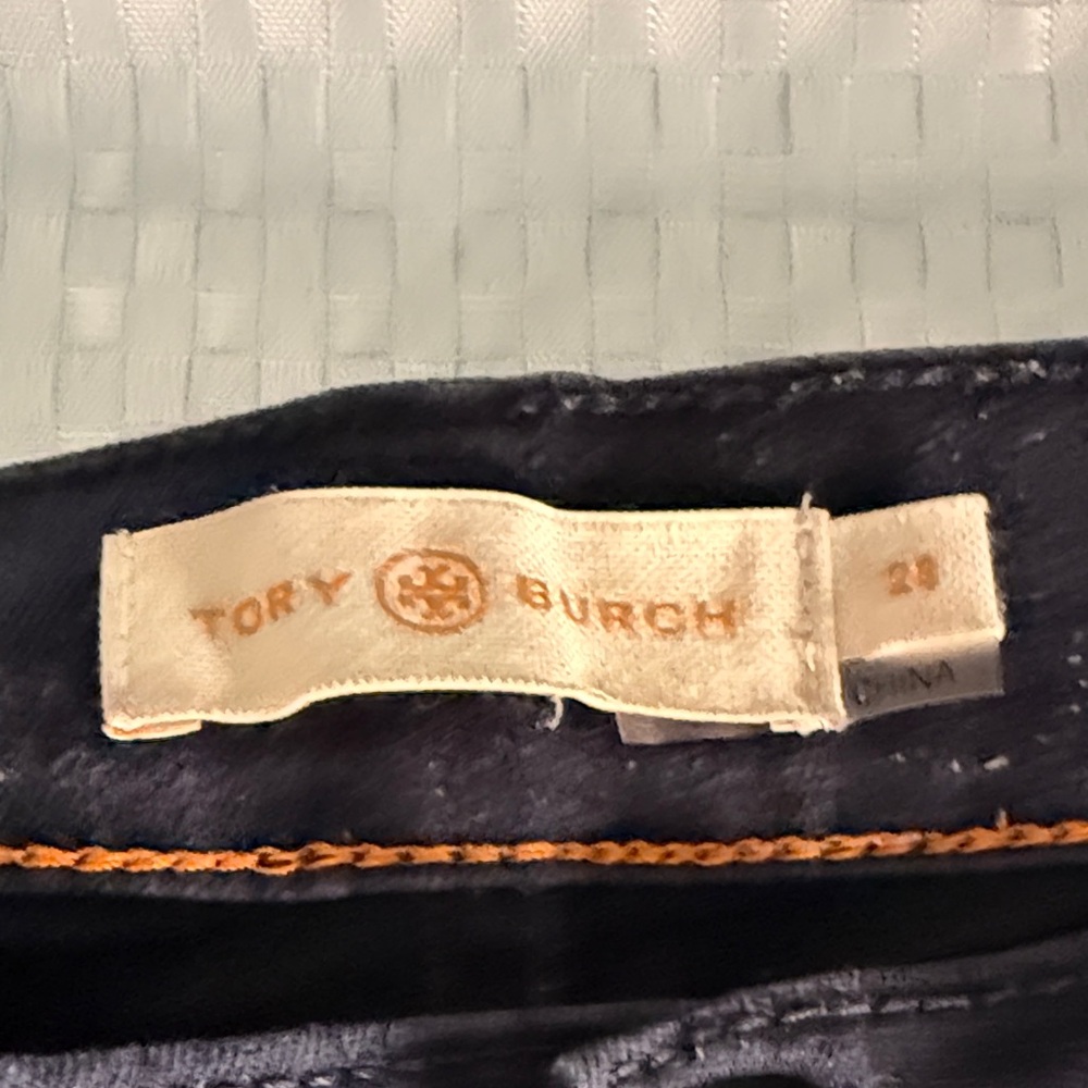 Tory Burch Straight Leg Jeans - Navy